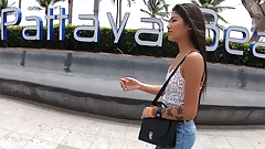 Rough sex with petite Thai amateur teen girlfriend cutie